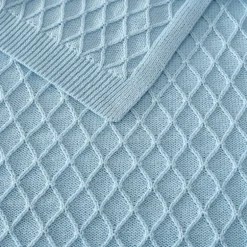 Martha Stewart Bonnie Knit Lightweight Throw