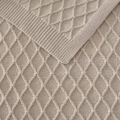 Martha Stewart Bonnie Knit Lightweight Throw