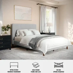 Martha Stewart Britta Upholstered Platform Bed