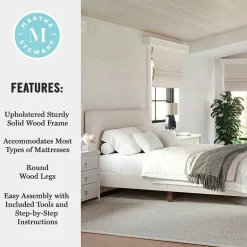 Martha Stewart Britta Upholstered Platform Bed