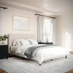 Martha Stewart Britta Upholstered Platform Bed