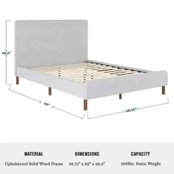 Martha Stewart Britta Upholstered Platform Bed