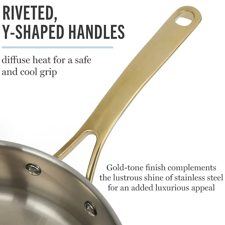 Martha Stewart Castelle Stainless Steel 10-pc. Cookware Set