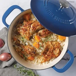 Martha Stewart Cast Iron 7-qt. Dutch Oven