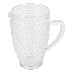Martha Stewart Chauncey Hobnail Glass Serving Pitcher