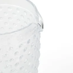 Martha Stewart Chauncey Hobnail Glass Serving Pitcher