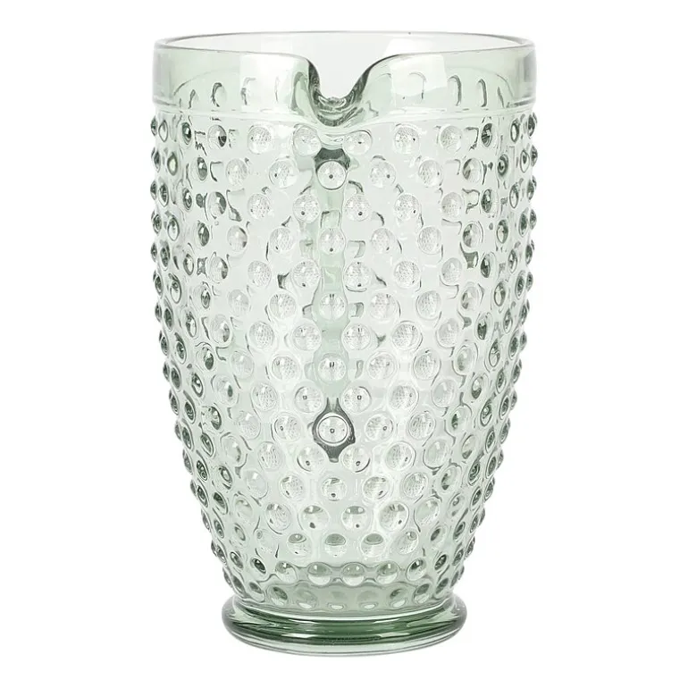 Martha Stewart Chauncey Hobnail Glass Serving Pitcher