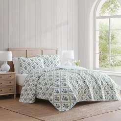 Martha Stewart Chloe Easy Care Quilt Set