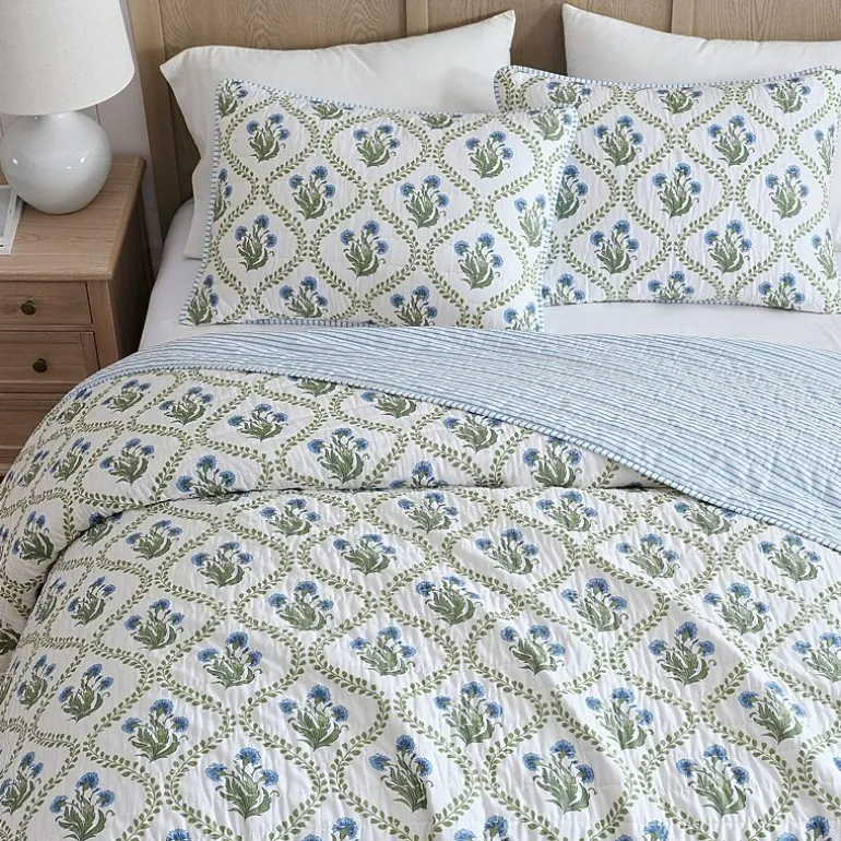 Martha Stewart Chloe Easy Care Quilt Set
