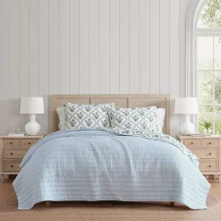 Martha Stewart Chloe Easy Care Quilt Set