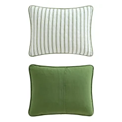 Martha Stewart Core Ticking Stripe Easy Care Quilt Set