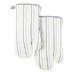 Martha Stewart Daisy Stripe 2-pc. Oven Mitt Set