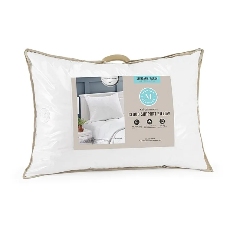 Martha Stewart Gel-Alternative Soft Cloud Support Pillow