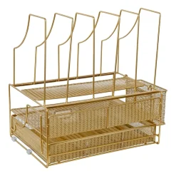 Martha Stewart Gold Desktop Organizer-Drawer