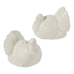 Martha Stewart Harvest Stoneware Turkey Salt & Pepper Shaker