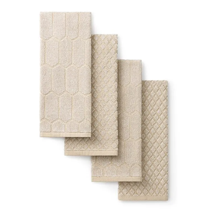 Martha Stewart Honeycomb Chambray 4-pc. Kitchen Towel Set