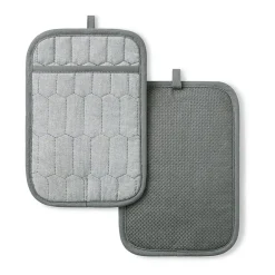 Martha Stewart Honeycomb Quilted 2-pc. Pot Holder Set