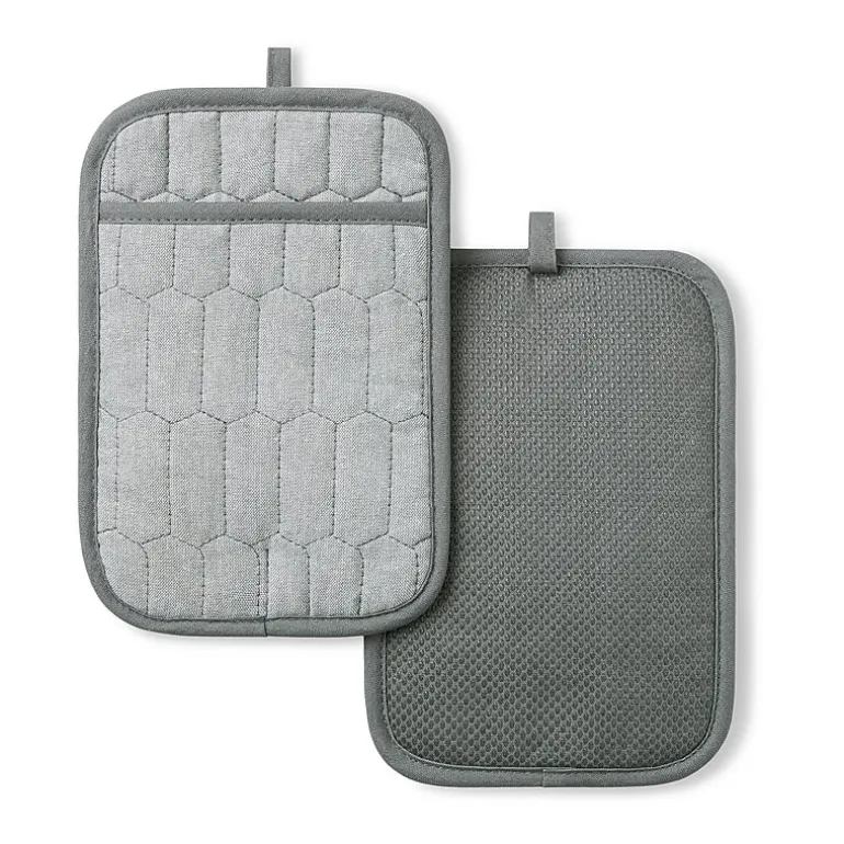 Martha Stewart Honeycomb Quilted 2-pc. Pot Holder Set