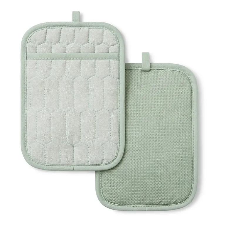 Martha Stewart Honeycomb Quilted 2-pc. Pot Holder Set
