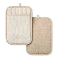 Martha Stewart Honeycomb Quilted 2-pc. Pot Holder Set
