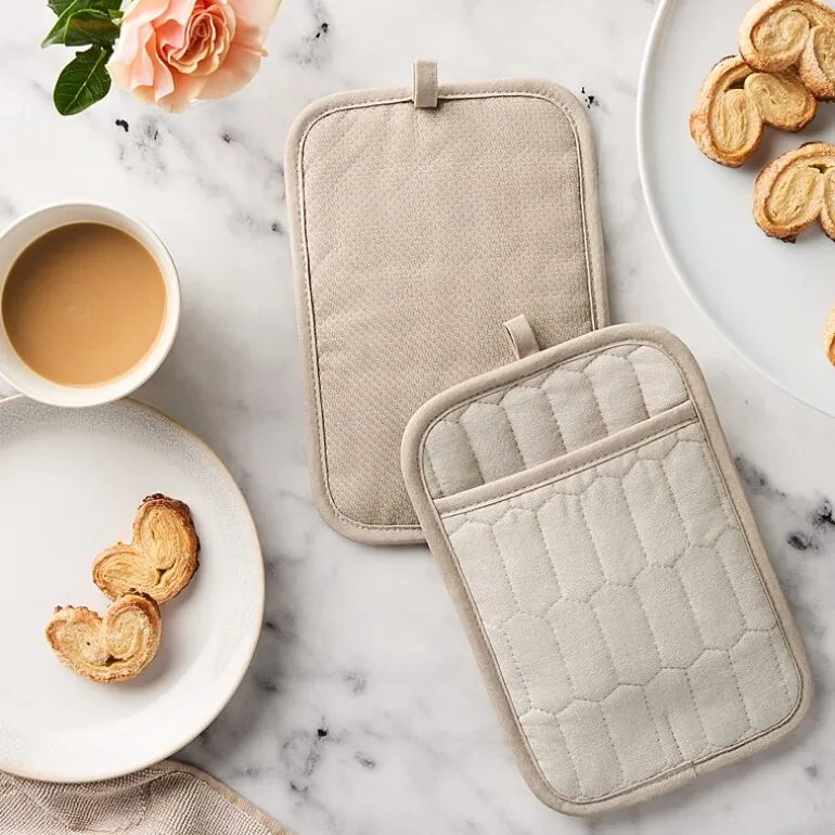 Martha Stewart Honeycomb Quilted 2-pc. Pot Holder Set