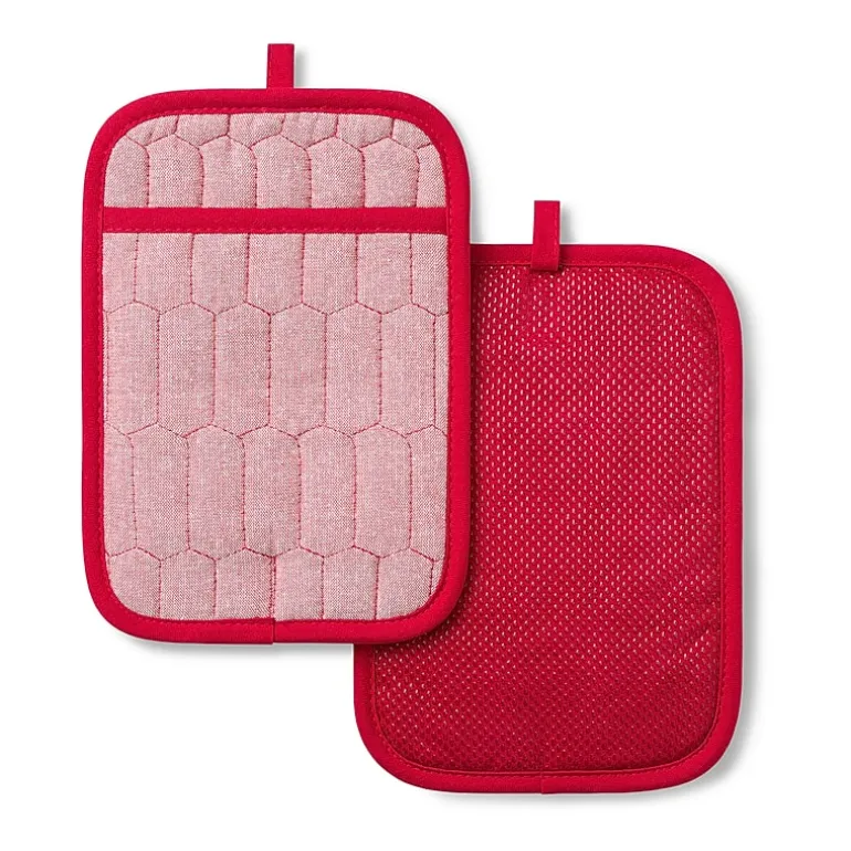 Martha Stewart Honeycomb Quilted 2-pc. Pot Holder Set