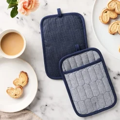 Martha Stewart Honeycomb Quilted 2-pc. Pot Holder Set