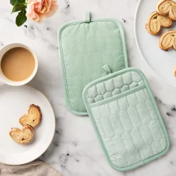 Martha Stewart Honeycomb Quilted 2-pc. Pot Holder Set