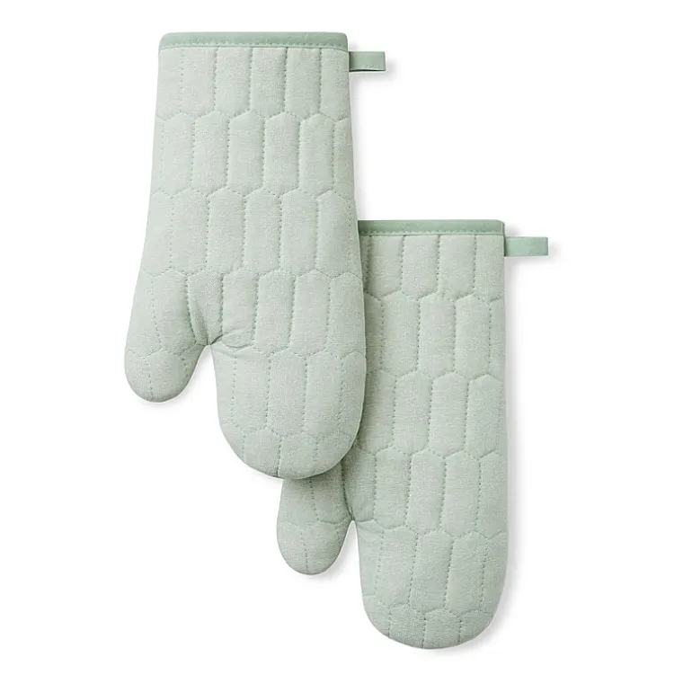 Martha Stewart Honeycomb Quilted 2-pc. Oven Mitt Set