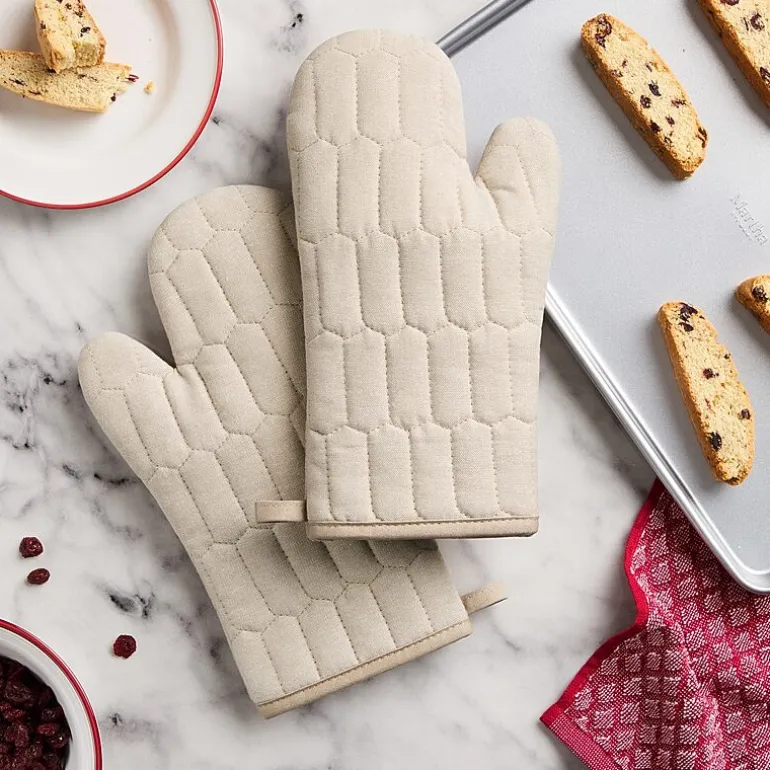 Martha Stewart Honeycomb Quilted 2-pc. Oven Mitt Set
