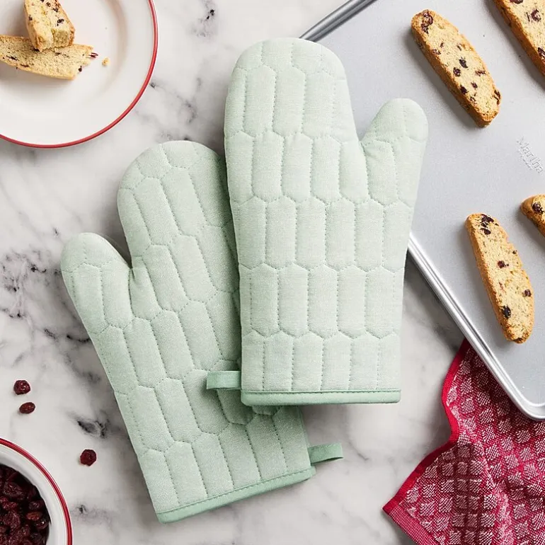Martha Stewart Honeycomb Quilted 2-pc. Oven Mitt Set