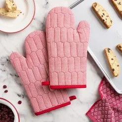 Martha Stewart Honeycomb Quilted 2-pc. Oven Mitt Set