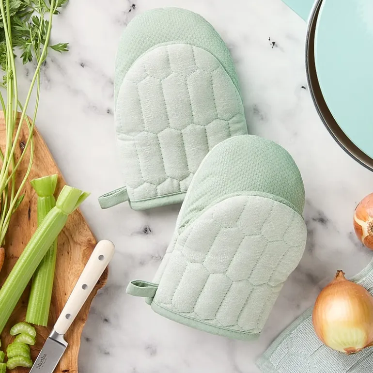 Martha Stewart Honeycomb Quilted 2-pc. Mini Oven Mitt Set