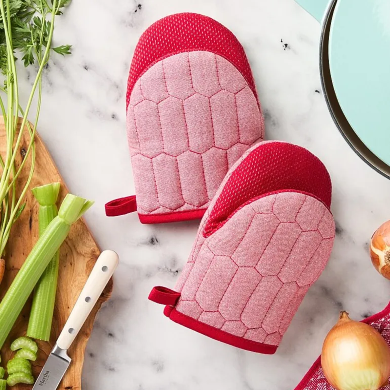 Martha Stewart Honeycomb Quilted 2-pc. Mini Oven Mitt Set