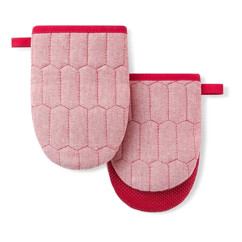 Martha Stewart Honeycomb Quilted 2-pc. Mini Oven Mitt Set