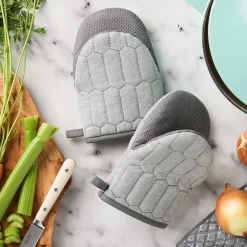 Martha Stewart Honeycomb Quilted 2-pc. Mini Oven Mitt Set