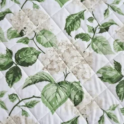 Martha Stewart Hydrangea Floral Easy Care Quilt Set