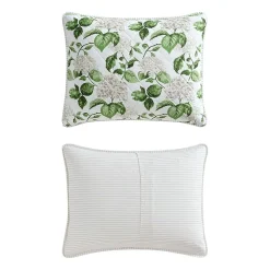 Martha Stewart Hydrangea Floral Easy Care Quilt Set