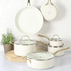 Martha Stewart Lockton 10-pc. Ceramic Cookware Set
