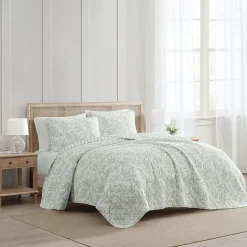 Martha Stewart Murray Leaves Easy Care Quilt Set