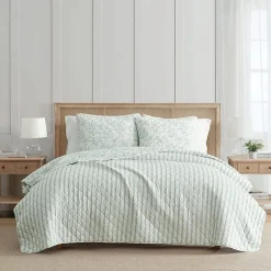 Martha Stewart Murray Leaves Easy Care Quilt Set