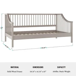 Martha Stewart Neely Rectangular Daybed