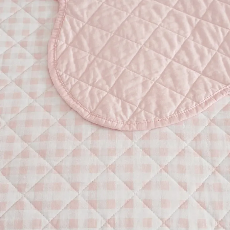 Martha Stewart Olivia Gingham Easy Care Quilt Set