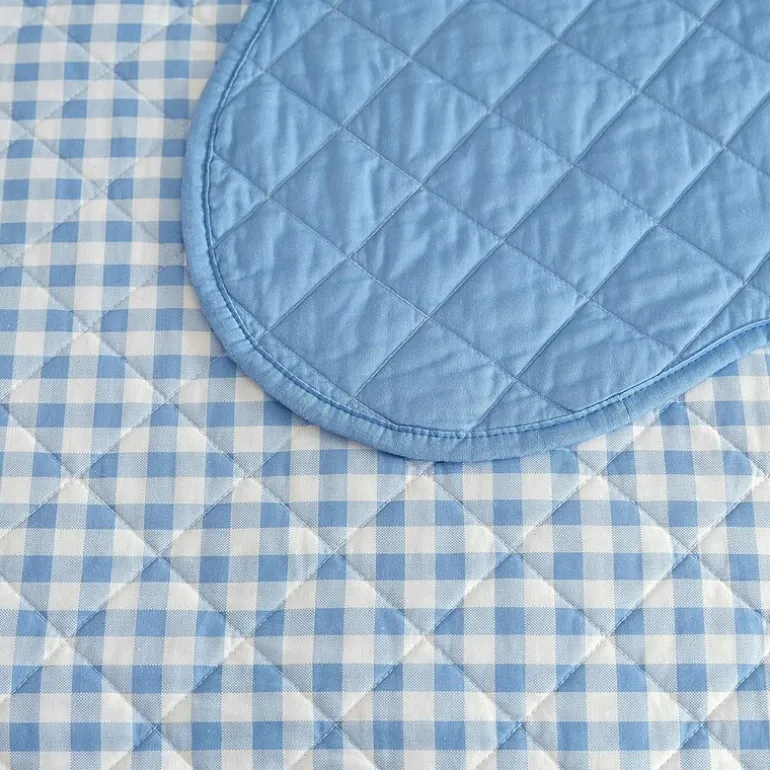 Martha Stewart Olivia Gingham Easy Care Quilt Set