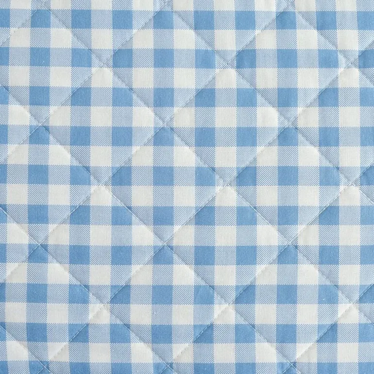 Martha Stewart Olivia Gingham Easy Care Quilt Set