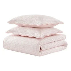 Martha Stewart Olivia Gingham Easy Care Quilt Set