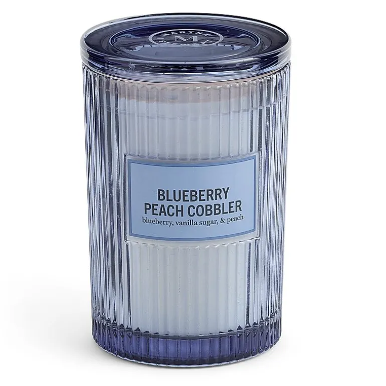 Martha Stewart 19oz Blueberry Peach Cobbler 2-Wick Scented Jar Candle