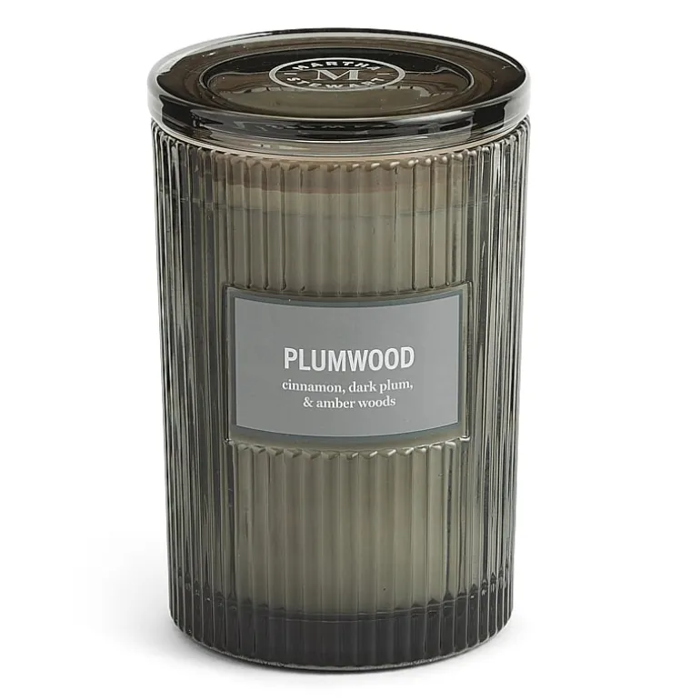 Martha Stewart 19oz Plumwood 2-Wick Scented Jar Candle