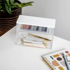 Martha Stewart 3 Pack Bins With MDF Lid
