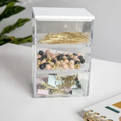 Martha Stewart 3 Pack Bins With MDF Lid
